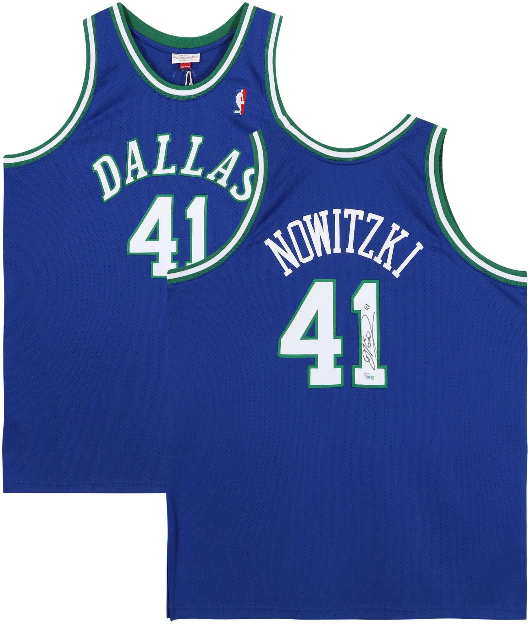 Dirk Nowitzki Dallas Mavericks Autographed Mitchell & Ness Royal Blue 1998-1999 Throwback Authentic Jersey - Fanatics Authentic Certified