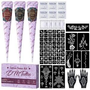 Hand-Painted Temporary Tattoo Paste Set, Plant-Based, Waterproof Body Paint & Body Makeup