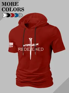 Religious Faith Hoodie, Only God Can Judge Me Print, Street Style Long Sleeve, Summer Fitted Kint Fabric, Casual Daily Wear, Tops