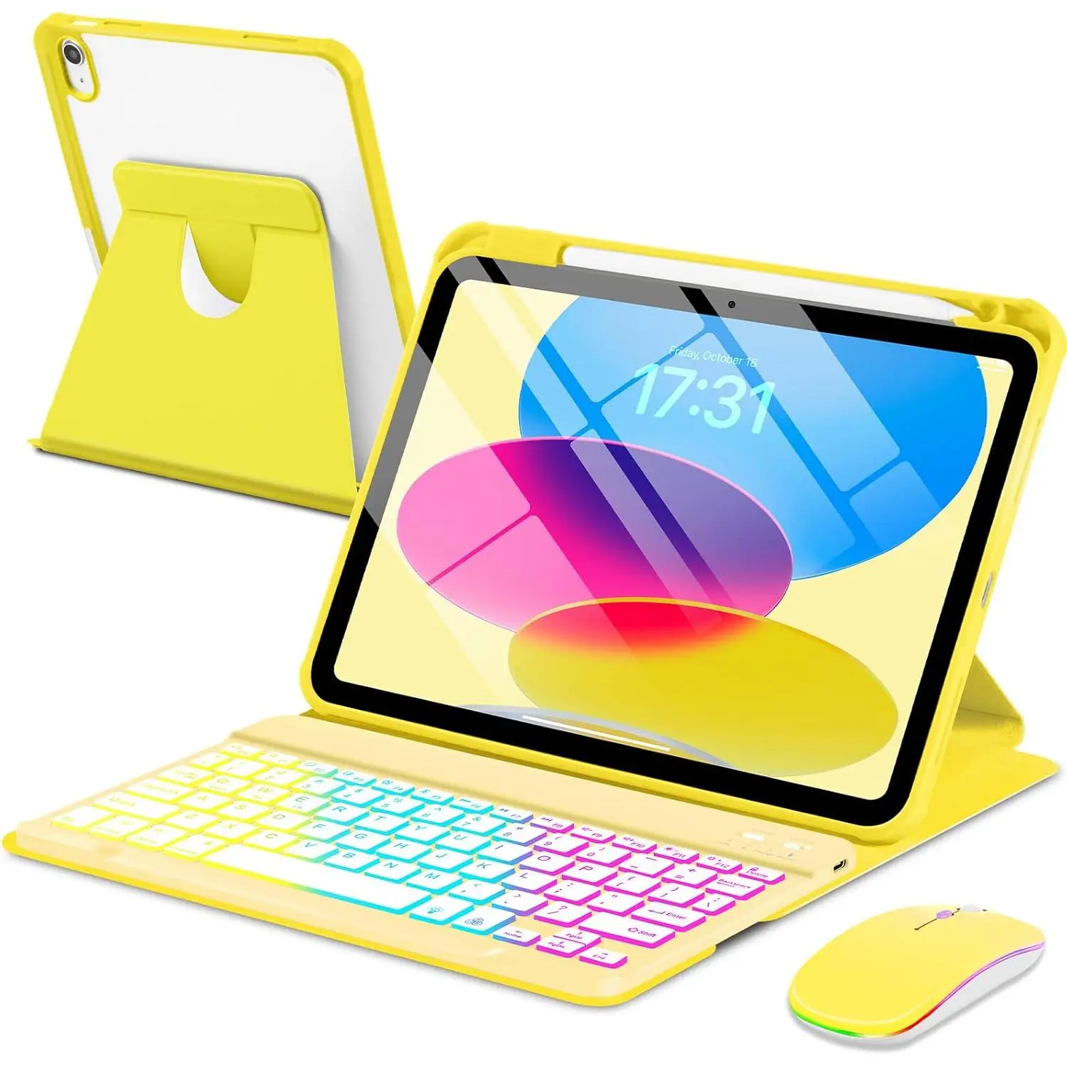 Case with Keyboard for iPad A16 11th 10th Generation 11/10.9 inch