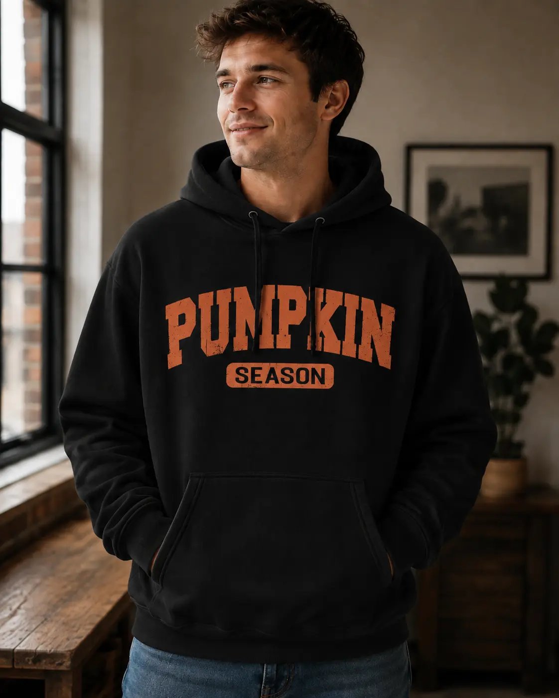 Pumpkin Season Hoodie Spooky Season Outfit Retro Fall Autumn Clothes Gift Ideas For Halloween And Thanksgiving