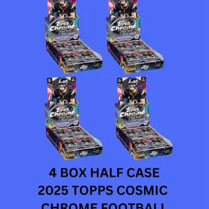 (4) BOX 2025 TOPPS COSMIC FOOTBALL HALF CASE PICK YOUR TEAM BREAK