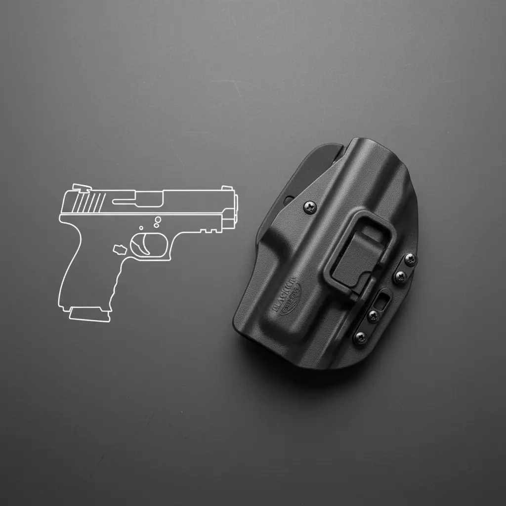 Right Hand Paddle Holster for S&W M&P 9/40 & Sigma, Custom Molded with Level 2 Auto-Lock Retention and Speed-Cut Design, Right Hand Holster