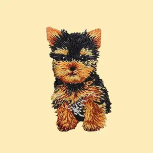 Teacup Yorkie Puppy Iron-On Patch