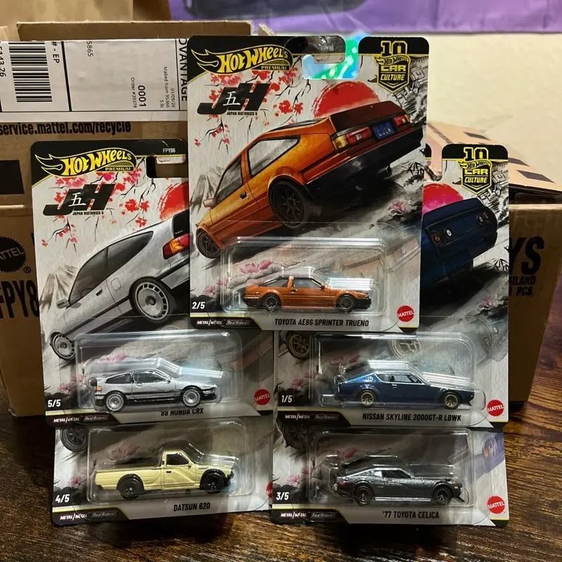 Hot Wheels Japan Historics 5 Full Set