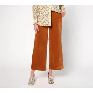 by Stacy London Regular_Stretch Corduroy Wide Leg Pull-On Pant