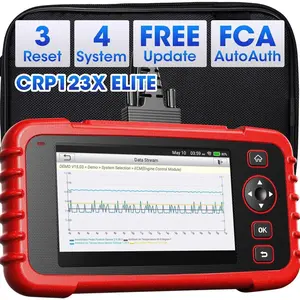 OBD2 Scanner CRP123X Elite, 2026 Lifetime Update WiFi Scan Tool, Engine at SRS Airbag Scanner, 3 Resets Diagnostic Scanner, Code Reader for  , AutoVIN, FCA SGW,
