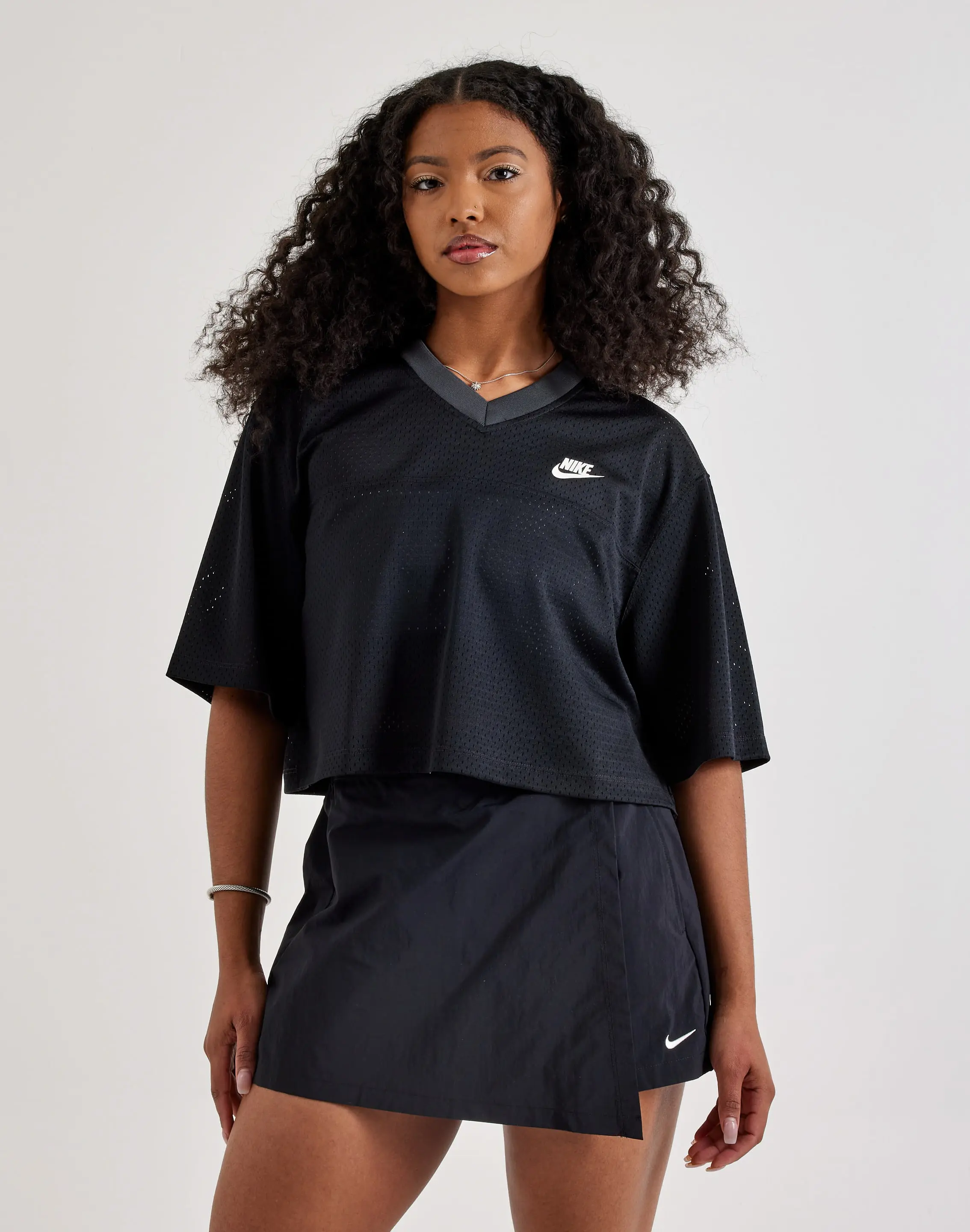 Womens Nike Heritage Festival Cropped Mesh Jersey