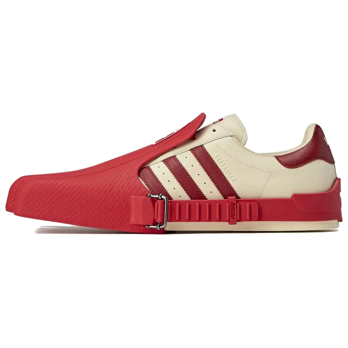 Adidas Avavav X Superstar Superfinger Versatile Low Top Sneakers Unisex Red JP7142