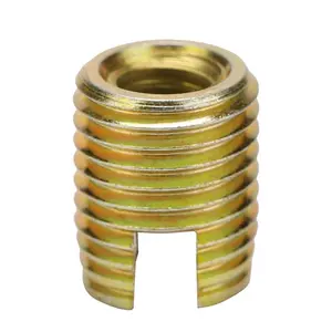 20Pcs 302 Carbon Steel Self-Tapping Thread Inserts, Screw Thread Repairing Accessories, Inner M6*1.0 Outer M10*1.5 14mm Self Tapping Insert Kit for Thread Repair