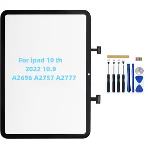 for iPad 10 (10th Generation) Screen Replacement,  Digitizer Touch Glass Replacement for ipad 10th Gen 10.9 inch (A2696, A2757, A2777,A3162,2022 Released) Retain Touch ID (NO LCD) Tablet