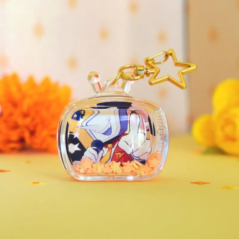 Tenna Deltarune Liquid TV Shaker Keychain - Acrylic Keychain