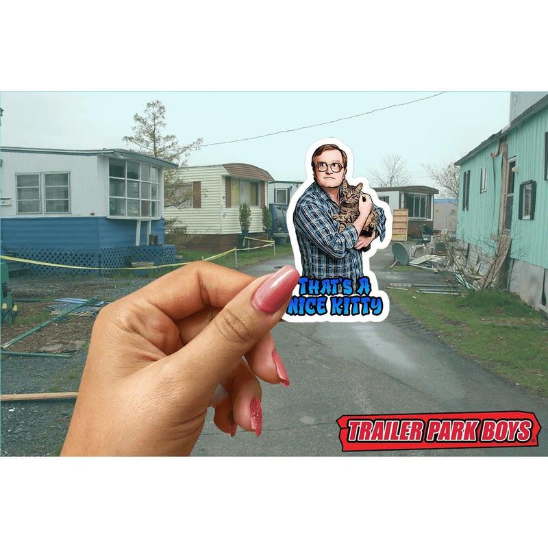 Trailer Park Boys Bubbles Sticker, Nice Kitty Design, 4" x 2.5", Waterproof Vinyl, Free US Shipping, TBP Licensed
