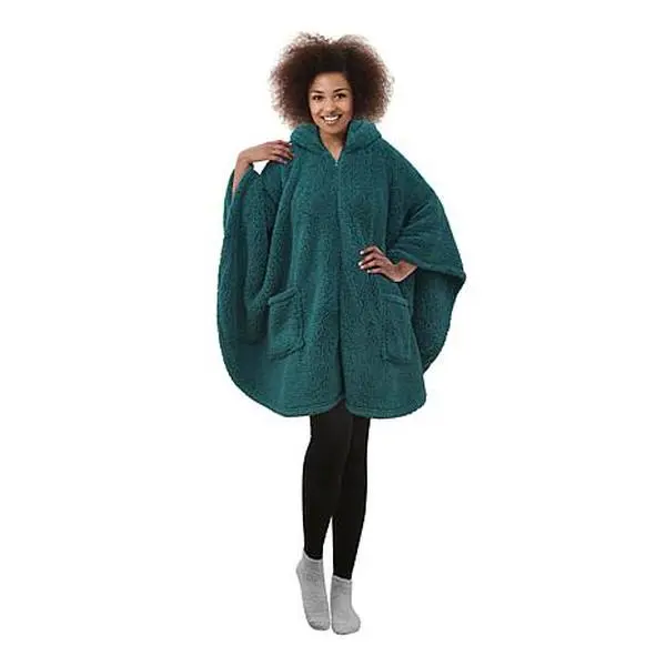 Warm & Cozy Sherpa Zip Angel Wrap