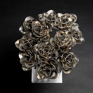 Dozen Metal Roses, Recycled Metal Roses, Steampunk Roses, 12 Immortal Roses, Wedding Bouquet.