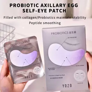 YOZO Probiotic & Collagen Eye Mask Patch for Reducing Dark Circles Diminishing Wrinkles Minimizing Puffiness and Firming Lids with Peptide Technology and Collagen Enhancement