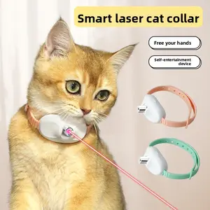 Cat Laser Collar USB Rechargeable Interactive Kitten Collar for Cats Free Your Hands Self Entertainment Device PP Material TikTokShopBlackFriday