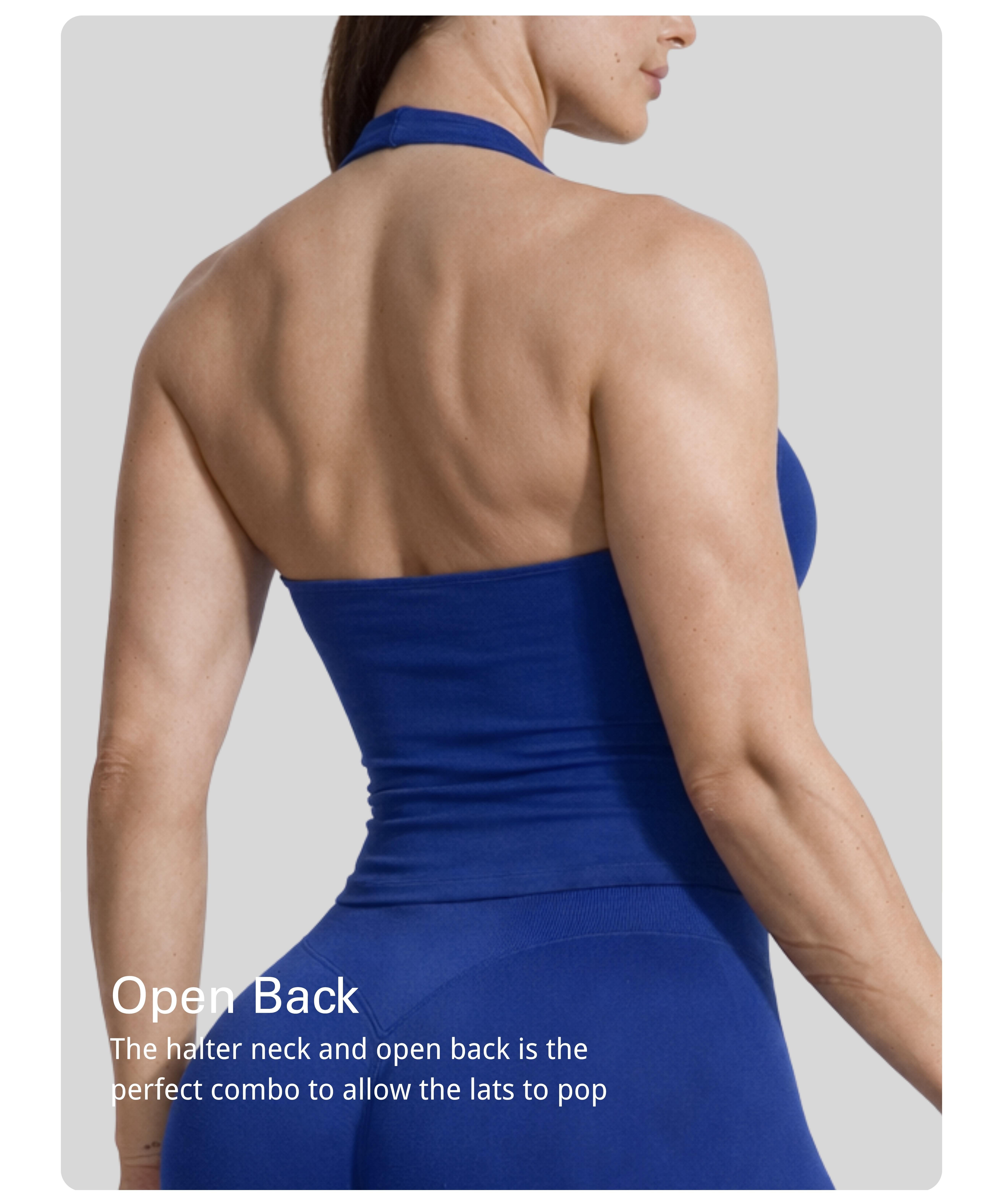 Coral Canton Longline Backless Halter Top