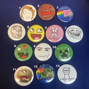 2010s Memes 1 1/2" Pinback Buttons (custom made)
