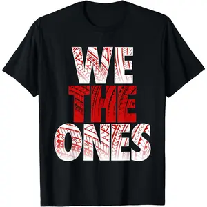 Gradient Tie-Dye Print "WE THE ONES"Minimalist Cotton Short Sleeve The Bloodline Tribal T-Shirt For Men WomenFor your toay's outfit