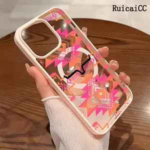 Premium Magnetic Phone Cases for iPhone11/12/13/14/15/16//17/Air/promax/Plus Aztec Pattern Tribal Geometric Style y2k cased MagSafe Ready, Anti-Fall, Springtok and Ultra-Thin Design | Perfect for Everyday Use Protector Aesthetic Screen Protector