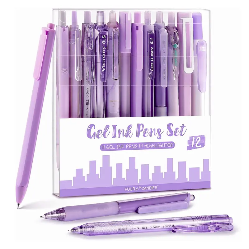 12pack/Purple(black ink*11+Highlighter*1)