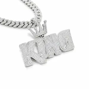 Hip Hop Moissanite King Pendant 8.6CT