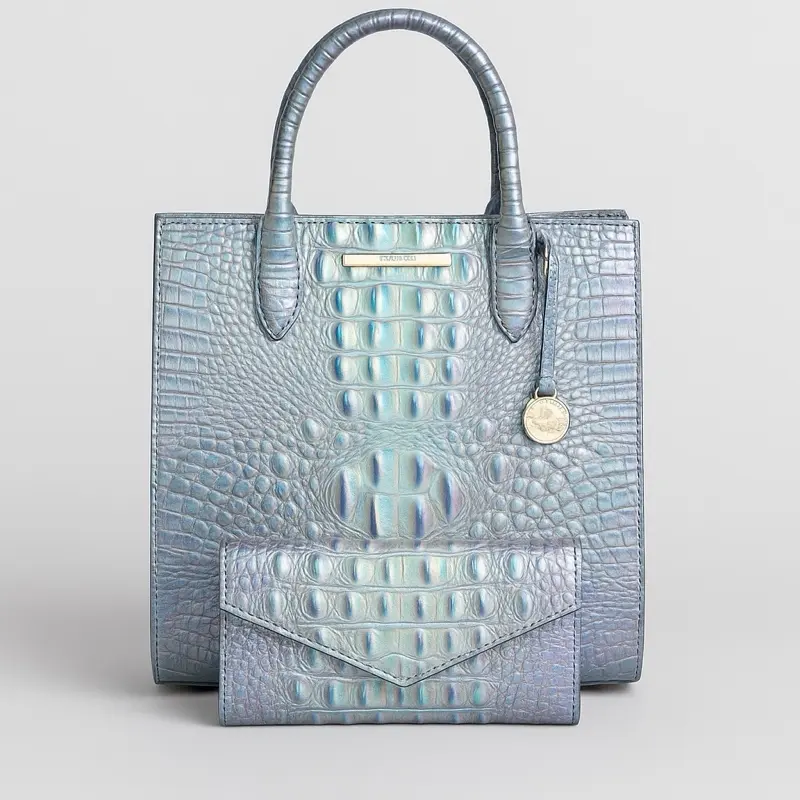Brahmin Caroline Women's Satchel/Top Handle Bag, Small - T21170800606 (Supernova) with Top Handle and Clasp Closure