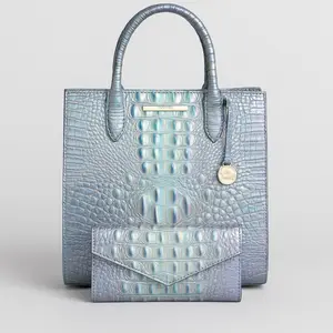 Brahmin Caroline Women's Satchel/Top Handle Bag, Small - T21170800606 (Supernova) with Top Handle and Clasp Closure