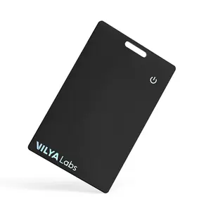 VilyaLabs Wallet Tracker Card Rechargeable for Apple Find My, Slim and Thin Up to 0.06inch, Water Resistant, with Dual Protection System