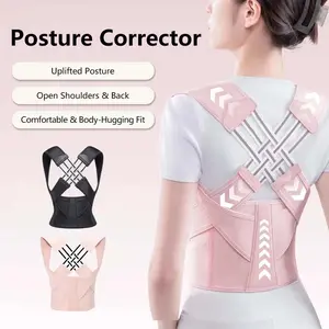 Adjustable Posture Corrector Back Support Belt Spine Alignment Waist Trainer for Men and Women Abdominal Waist Correction NONE