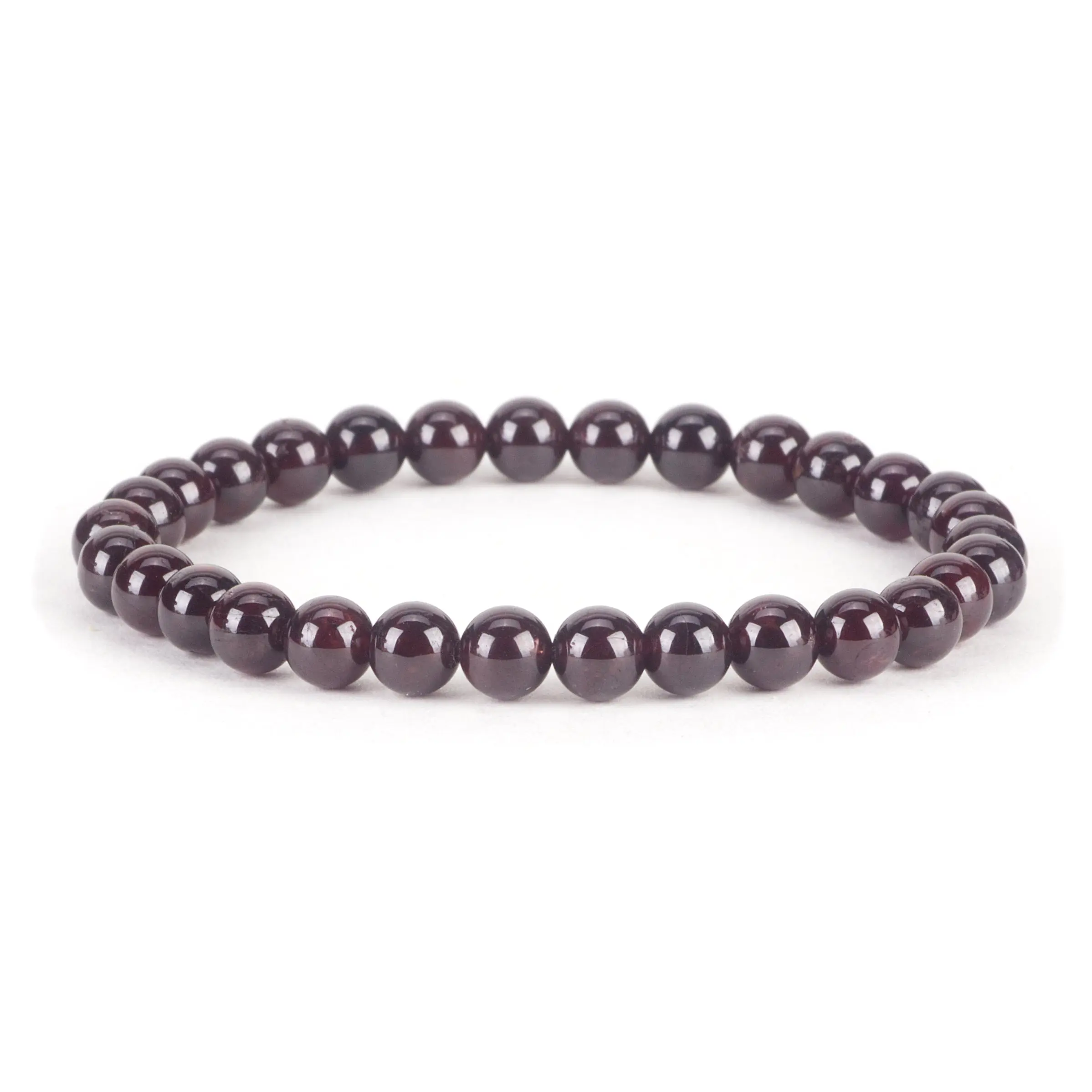 Cherry Tree Collection | Stretch Bracelet | 6mm Beads (Red Garnet A Grade)