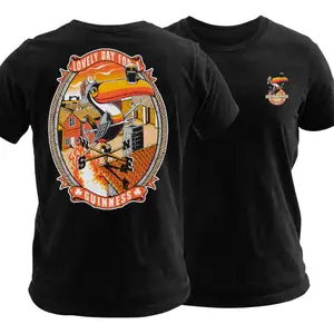 Lovely Day for a Guinness Firefighter T Shirt, Vintage Toucan Graphic Tee with Rooftop Fire Scene, Soft Cotton Blend Shirt, Hook & Irons Firefighter Apparel for Men & Women, Irish Firehouse Gift Idea