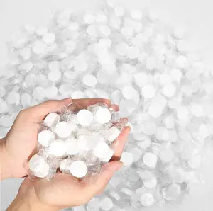 Compressed Towels 50Pcs Disposable Cotton Compressed Face Towels Strong Absorbent Skin-Friendly Individually Packaged Compressed Towel Tablets for Travel, Camping Disposable Face Towel Compressed
