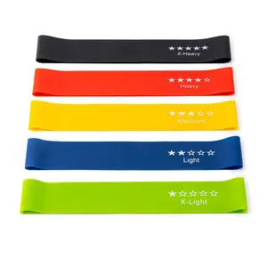 Resistance Bands for Working Out, Exercise Bands with 5 Resistance Levels Fit for Home Fitness, Strength Training, Natural Latex Resistance Band Include Instruction Guide and Carry Bag