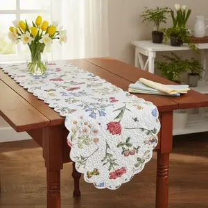 Meadow Flowers Quilted Table Runner