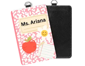 Personalized Comp book Badge Holder
