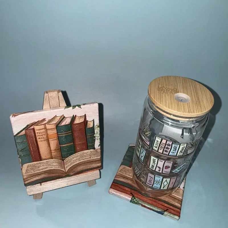 Books Across Themed Tableware Coaster