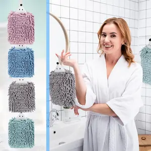 4pcs Hand Towels with Elegant Hedgehog Design, Soft & Durable for Bathroom, Kitchen, Bedroom - Easy Install, Wall-Mounted, Bathroom Accessories