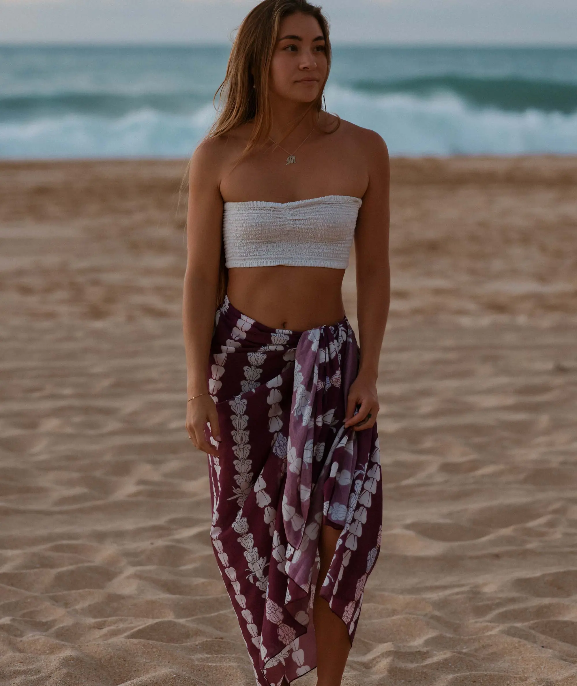 Crown Flower Organic Cotton Pareo