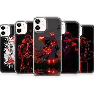 Itachi Phone Case Akatsuki Anime Compatible with iPhone 11, 12, 13, 14, 15, 16, 17 & Samsung S22 S23 S24 S25 – check our available sizes