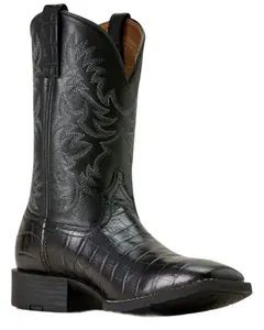 Ariat Men's Sport Latigo Crocodile Print Performance Western Boot Broad Square - 10074166
