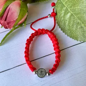 Pulseras para bebé san Benito acero inoxidable