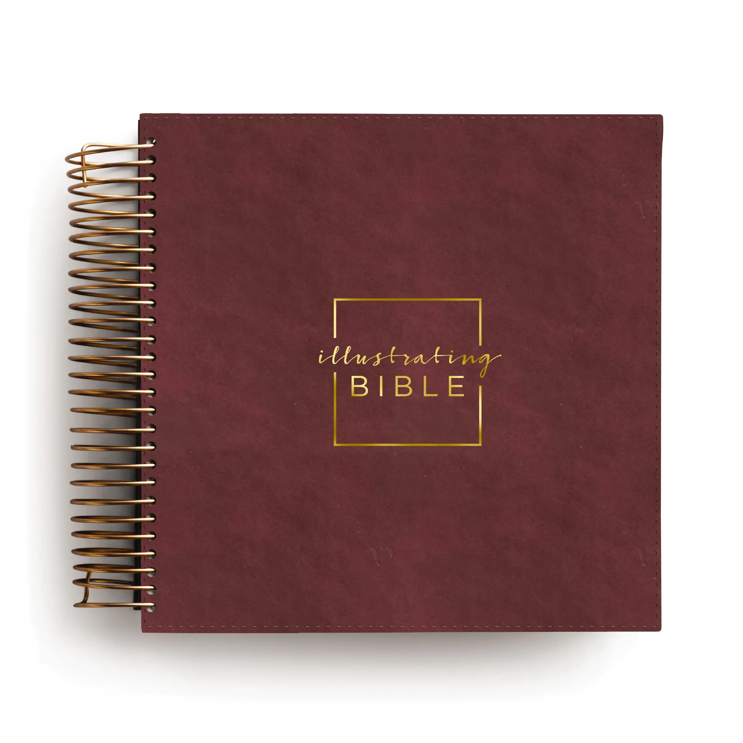 CSB, Spiral-bound Illustrating Bible, Leathersoft Spiral, Cranberry: Draw, Write, and Reflect Your Way Through Scripture by DaySpring [Paperback Book]