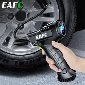 EAFC 120W Rechargeable Air Compressor Digital Wired/Wireless Portable Air Pump Tire Inflator Bicycle AutoTire Inflator Equipment