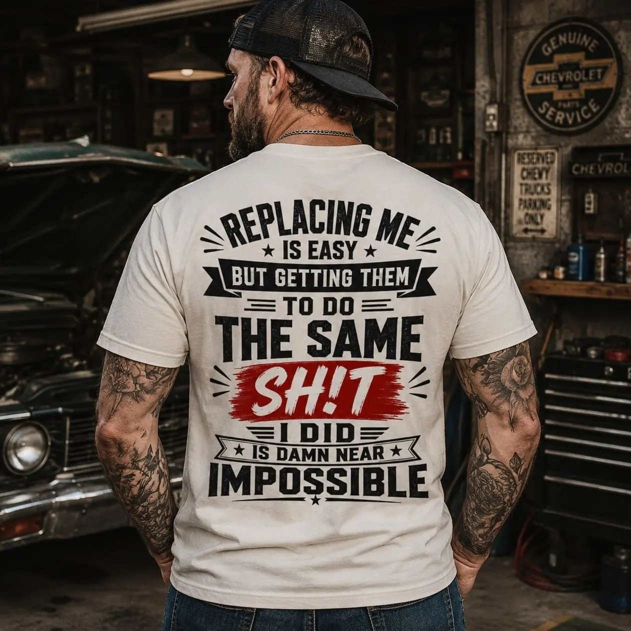 Replacing Me Is Easy But Getting Them To Do The Same Sh!t I Did Is Damn Near Impossible T-Shirt