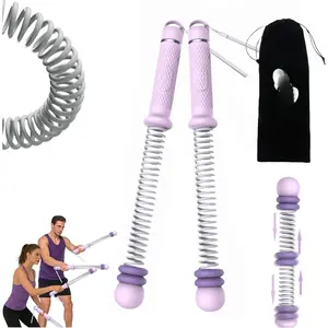 Adjustable Ropeless Battle Ropes for  Gym for Men & Women, Heavy Duty Cordless Battle Rope with Storage Bag,Exercise Ropes with Variable Resistance, Strength & Low- Cardio for HIIT()