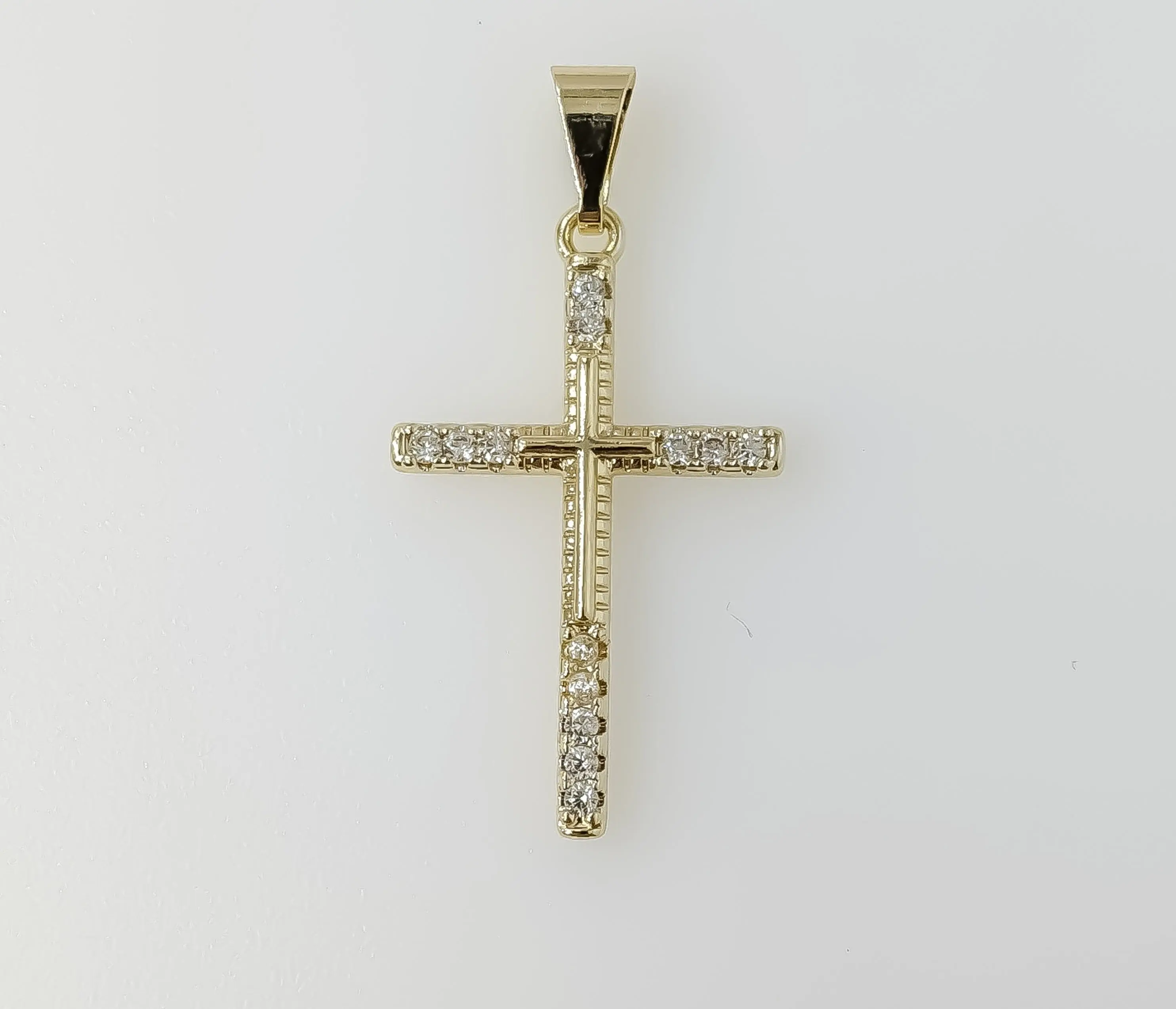 Plated Small Cross Pendant