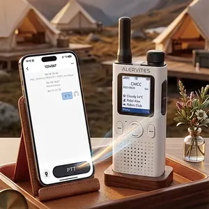 Lifetime Free Family Phoneradio-AT1 APP Independent Background Control Encrypted Chat History & Unlimited Range PoC Walkie Talkie – Private Intercom for Home, Family Safety, Kids, Seniors & Outdoor Use