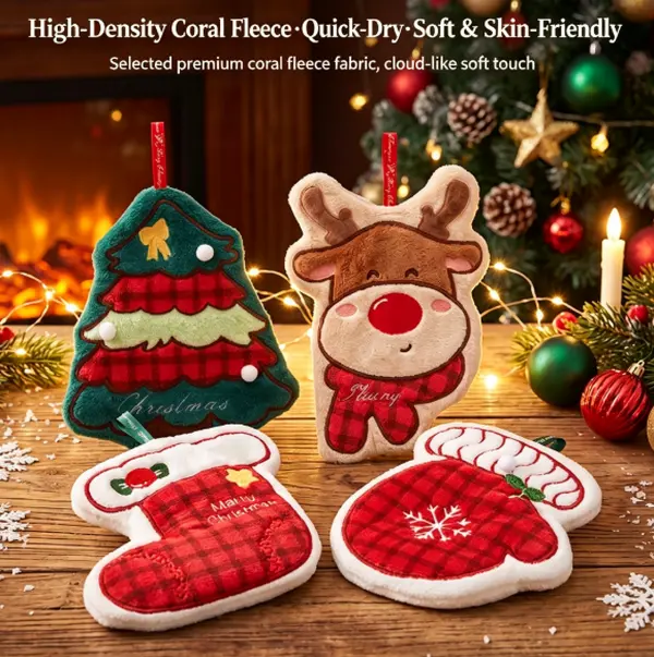 Flucy Reindeer Christmas Ornament - Festive Holiday Decor with Red Nose and Plaid Scarf - Perfect for Tree Decorations